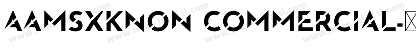 AaMSXKNon Commercial字体转换